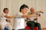 Photo of senior citizens exercising.