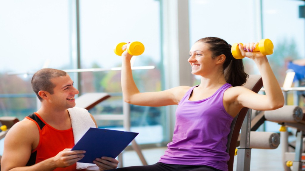 Image of a personal trainer conducting hom